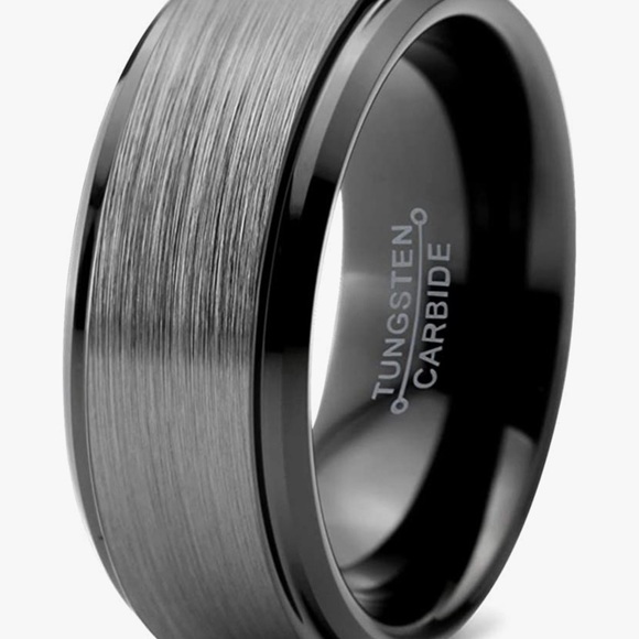 CHARMING Jewelers Tungsten Carbide Beveled Edge Band/Ring  SIZE 12 - Picture 7 of 9